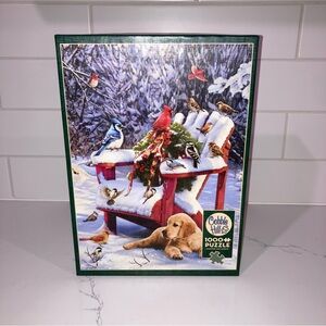 1000 Piece Warm Winter’s Day Bird Jigsaw Puzzle - Cobble Hill